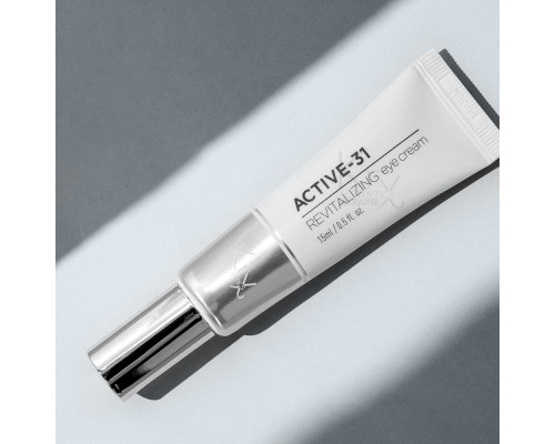 ACTIVE-31 EYE CREAM  KRX Aesthetics Супер-активний крем для повік з 31-м анти-ейдж інгредієнтом для боротьби зі зморшками, мішками і темними колами під очима, 15 гр