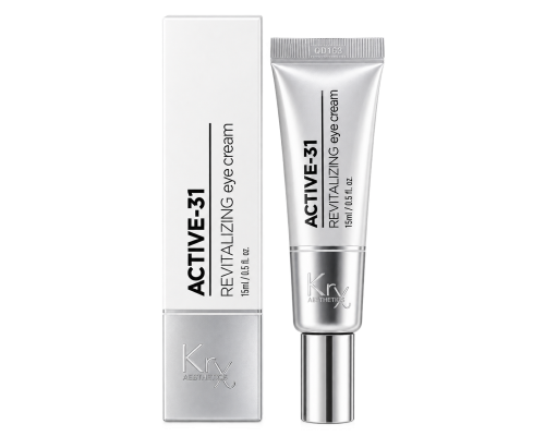 ACTIVE-31 EYE CREAM  KRX Aesthetics Супер-активний крем для повік з 31-м анти-ейдж інгредієнтом для боротьби зі зморшками, мішками і темними колами під очима, 15 гр