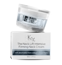 NECK LIFT CREAM. Інтенсивний анти-ейдж крем для шкіри шиї та декольте з 6-ма видами розчинного мікроколагену (колагенові нитки) і 22-ма активними інгредієнтами для клітинного омолодження, 50 гр