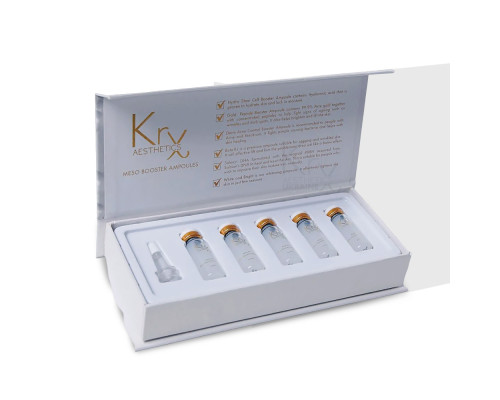 BOTO RX MESO BOOSTER AMPOULE. Гелевий бустер-концентрат з 0,17% Ботулотоксином та Пептидами для роботи з мімічними зморшками та омолодження. Бокс з 1 ампула х 5 мл