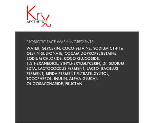 PROBIOTIC FACE WASH. Пробіотик-гель для вмивання всіх типів шкіри, 100 ml