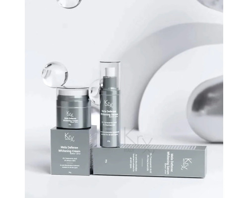 MELA DEFENSE WHITENING CREAM. KRX Aesthetics. Відбілюючий крем-інтенсив з 5% Транексамовою кислотою та 3% інгібітором Тирозиназі RiFerm-NPG, 50 гр